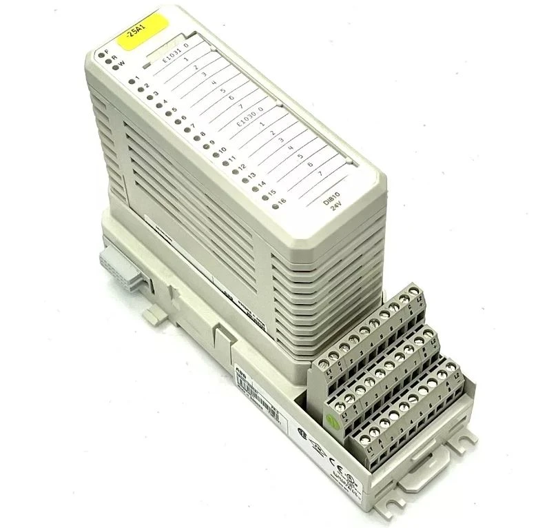 3BSE008508R1, DI810 Digital Input 24V 16 ch Descripción larga: Isolated in two groups of 8 channels.