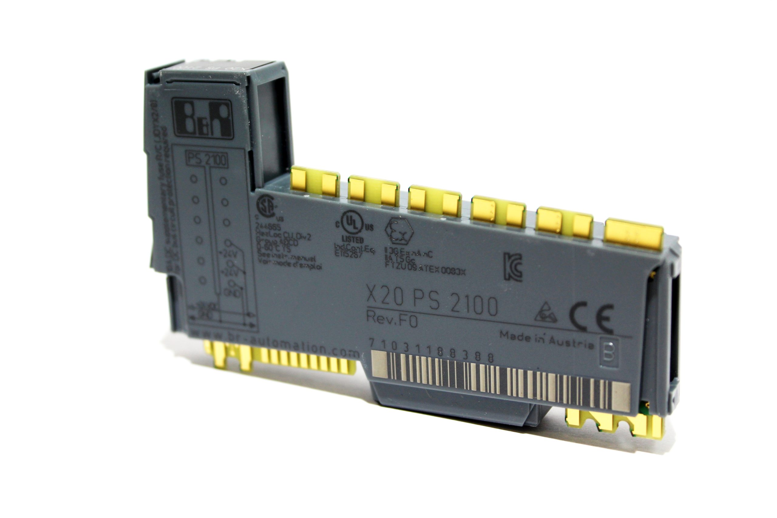 X20PS2100, B&R, Módulo de alimentación de 24 VCC para alimentación de E/S interna.