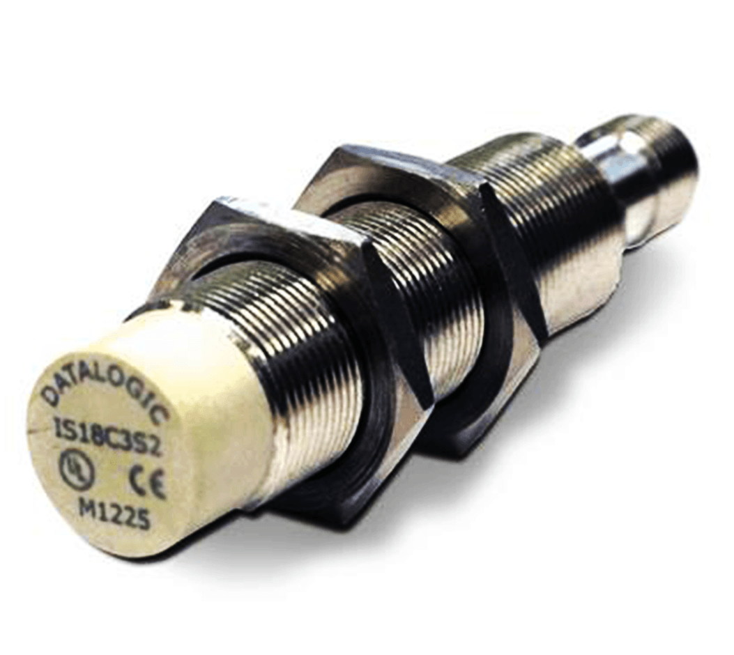 IS-18-G1-S2, Datalogic, Sensor de proximidad inductivo, ø18, doble rango empotrado, 8 mm - pnp, cables 2m M12.