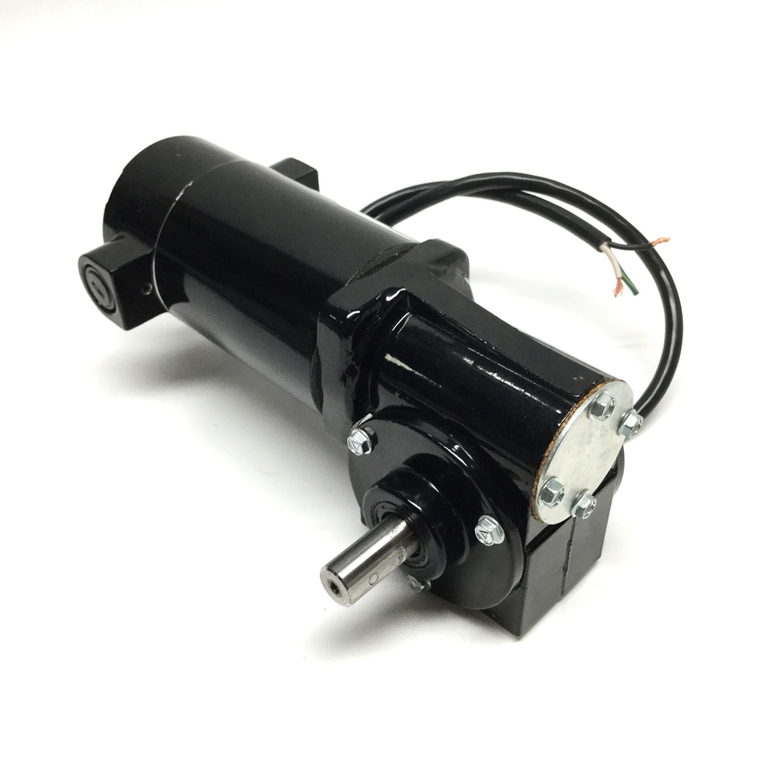 24A4BEPM-3F, Bodine Electric, Motorreductor, 1/17 Hp, 500 Rpm, 5:1, 5.2 Lb-in,  Metric, DC Right Angle Gearmotor.