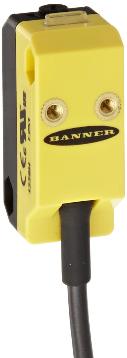 QS18VN6AF100, Banner Engineering, Sensor fotoeléctrico, campo ajustable, 100 mm, 10-30 V CC, NPN, cable, QS18