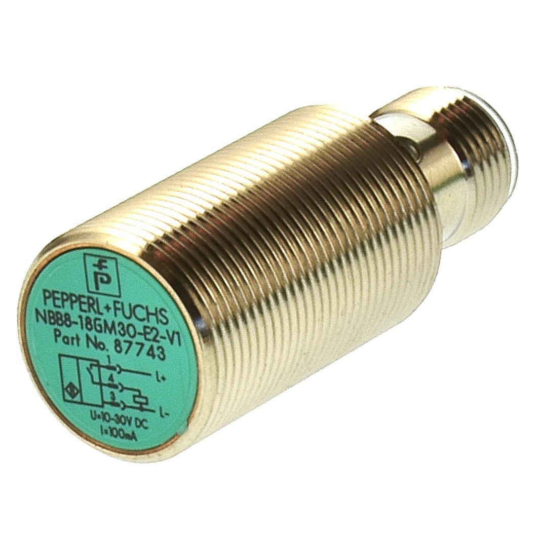 NBB8-18GM30-E2-V1, PEPPERL+FUCHS, Sensor de proximidad inductivo, (NO).PNP, Sn. 8 mm