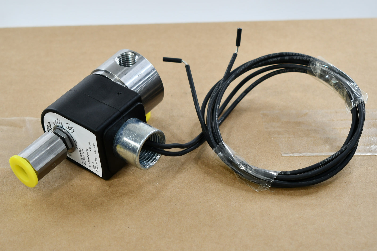 02250155-714, Sullair, Solenoide Valvula, Reemplazo,  3-VIAS N/O 1/4" 24VDC, para compresor de aire Sullair.