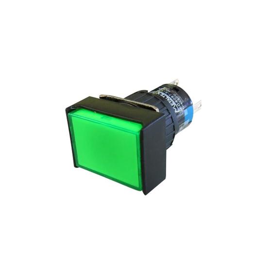 AH165TGL5G11E3, Fuji Electric, Interruptor de mando con pulsador verde, 24 V CC.